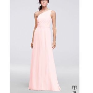 Side-Ruched One-Shoulder Bridesmaid Dress